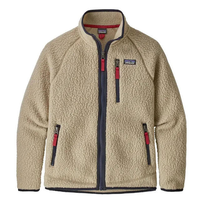 Faux Fur Polar Fleece Jacket | Ecru
