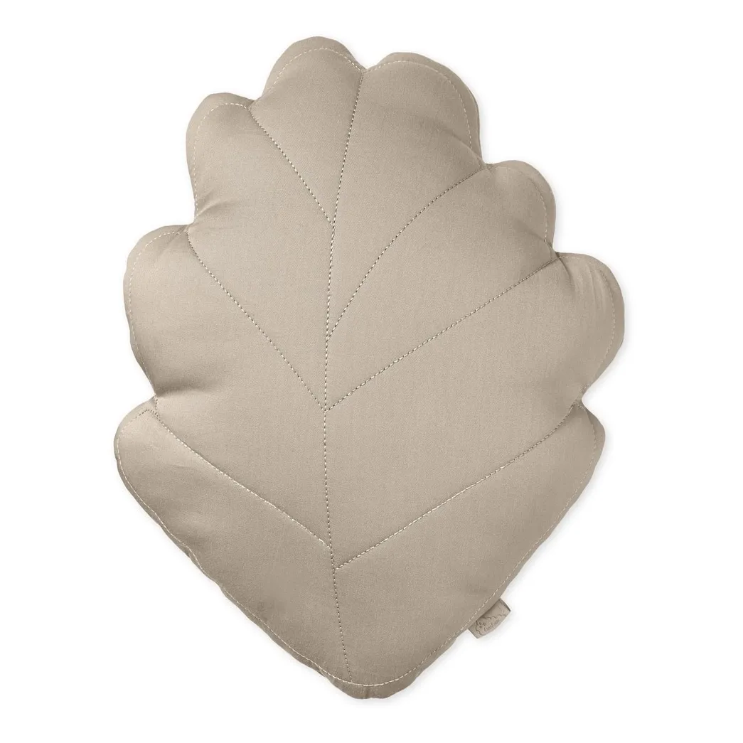 Coussin Feuille | Beige- Image produit n°0