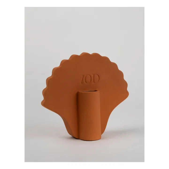 Muschel-Vase aus Ton | Mauve- Produktbild Nr. 2