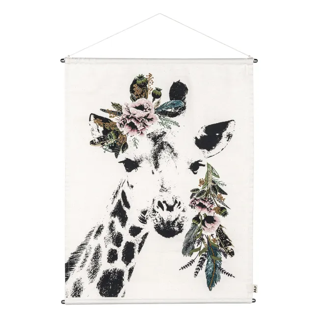 Poster brodé Girafe