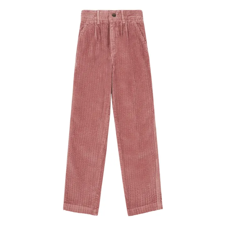 Pantalon Chino Velours | Vieux Rose- Image produit n°0