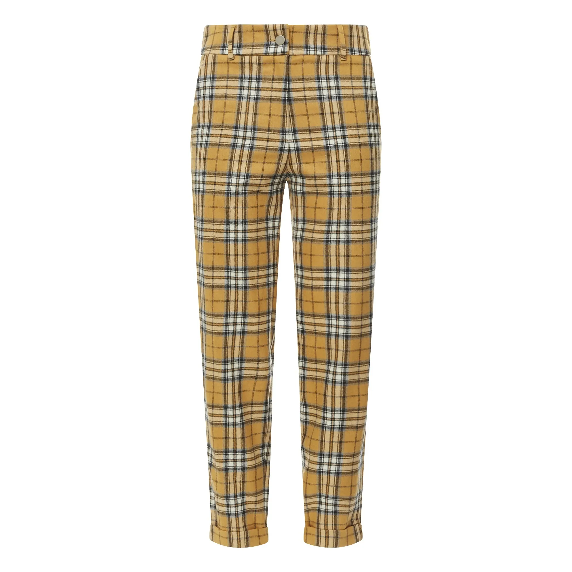 Margaux Lonnberg Mustard Jarvis Check Trousers