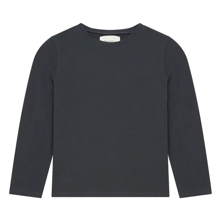 Mughetto Long Sleeve T-shirt | Charcoal grey- Product image n°0