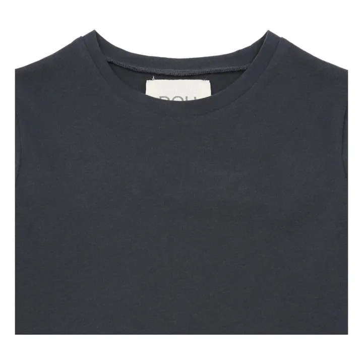 Mughetto Long Sleeve T-shirt | Charcoal grey- Product image n°1