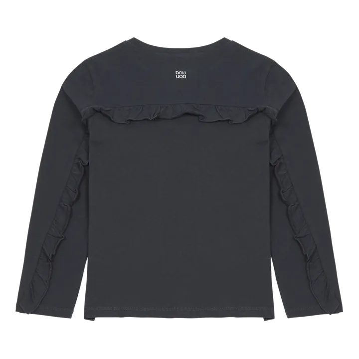 Mughetto Long Sleeve T-shirt | Charcoal grey- Product image n°2