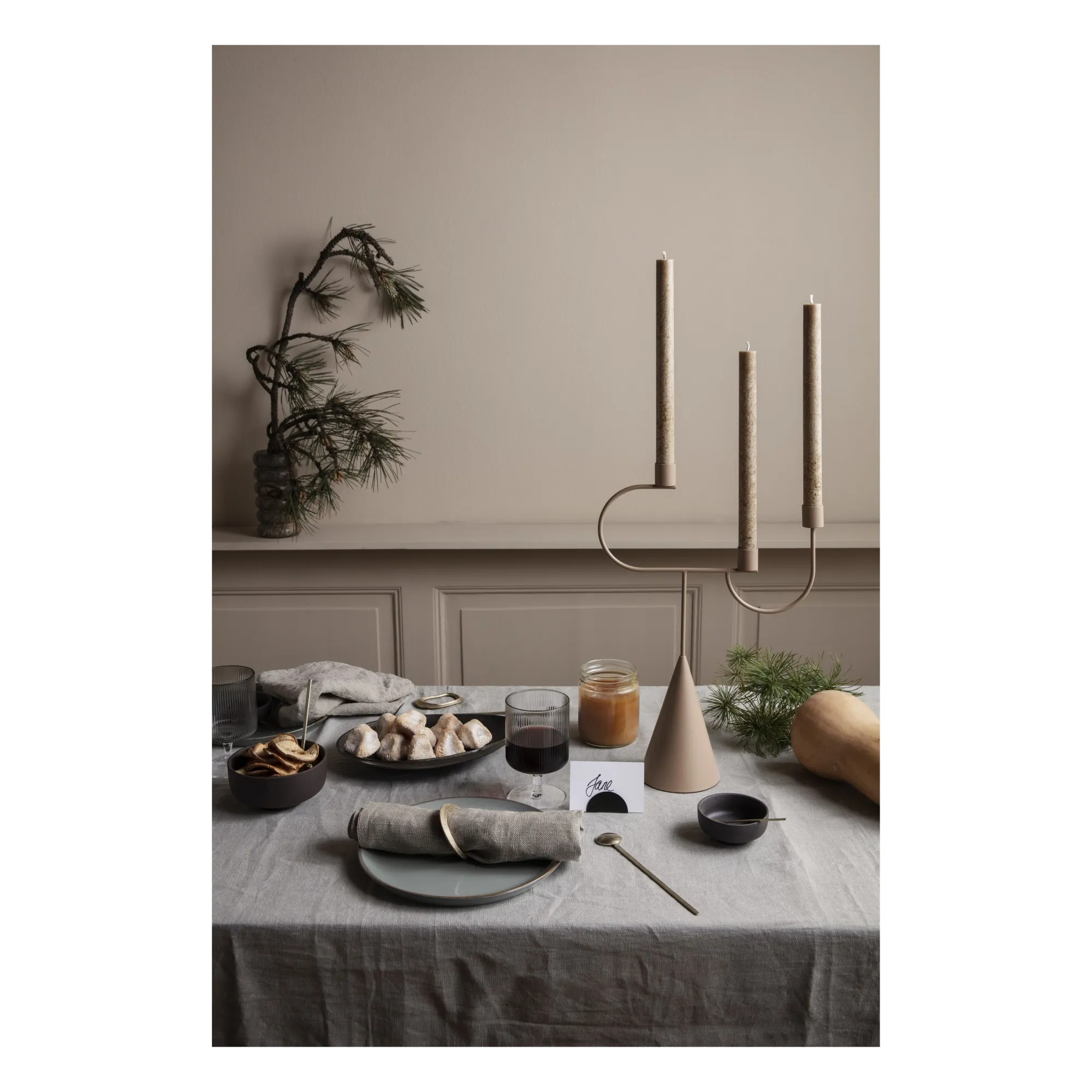 Rond de serviette en laiton - Set de 4 | Doré- Image produit n°2