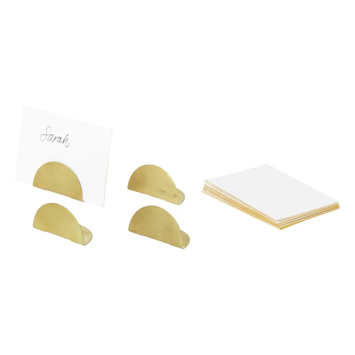 Brass Card Holders - Set of 4 | Brass- Product image n°2