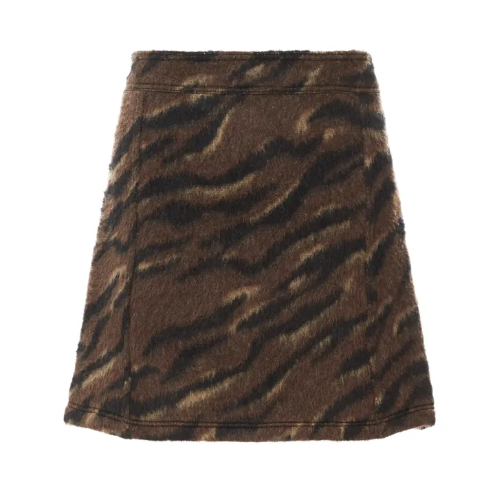 Jupe Jacquard Tigre | Brun- Image produit n°6