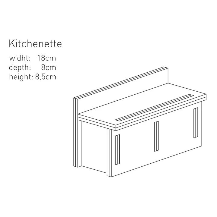 Cardboard Kitchenette | Pink- Product image n°2
