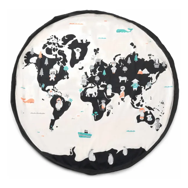 Noomad Game Bag / Mat - World Map | White