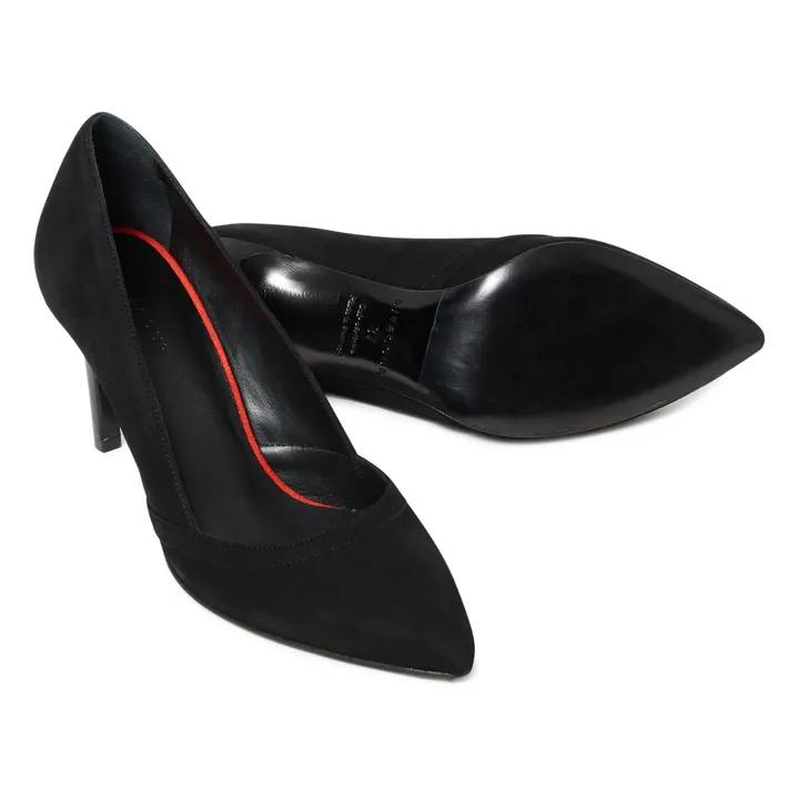 Zapatos de tacón piel de cabra n.º 117 | Negro- Imagen del producto n°2