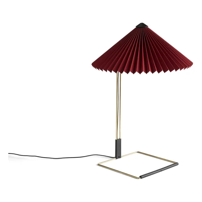 Matin Table Lamp, Inga Sempé | Dark red