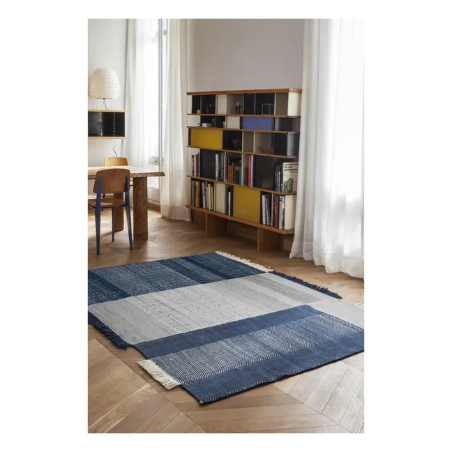 Tapis Tres, Elisa Padrón | Bleu