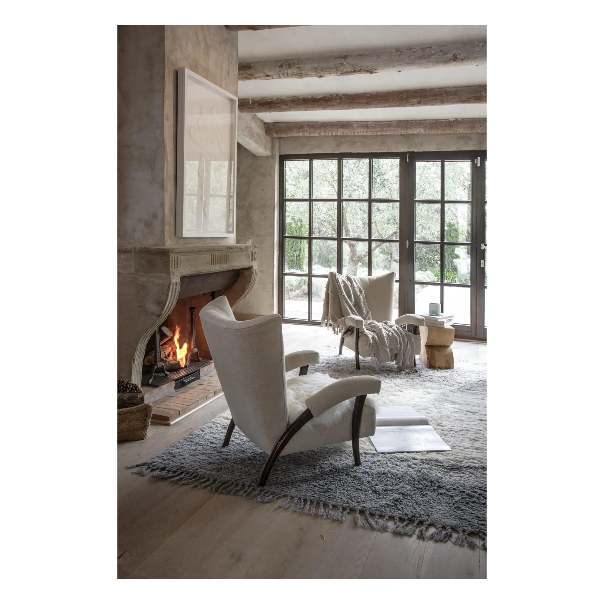 Tapis en laine Into the Blue | Bleu- Image produit n°2