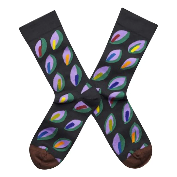 Leaf Socks | Black- Product image n°0