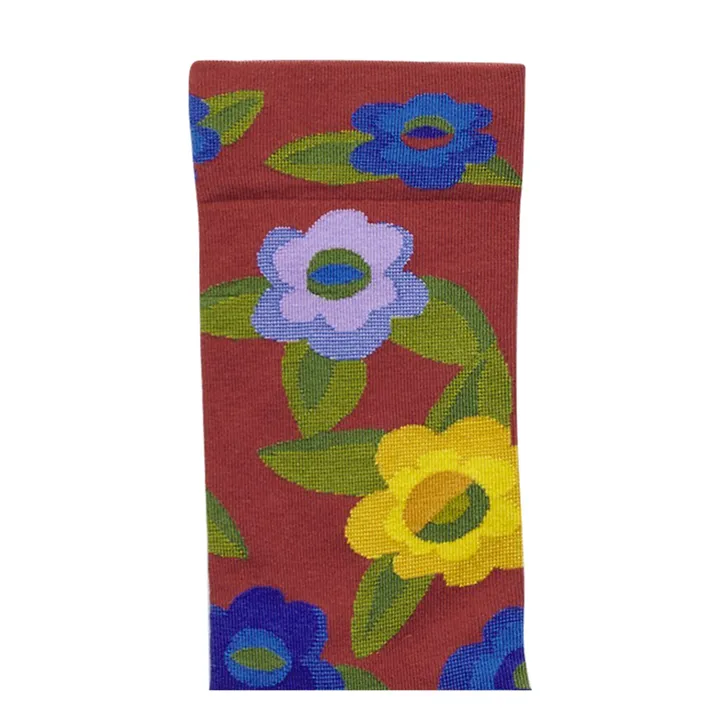 Calcetines flores Incarnat | Rojo- Imagen del producto n°1