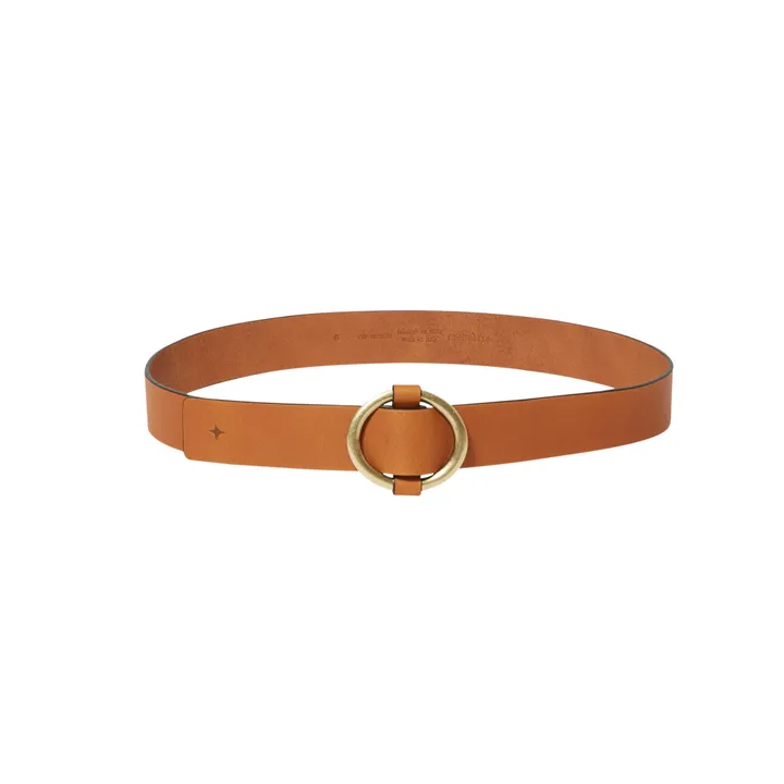Ceinture Tisao Cuir Tannage Végétal | Camel- Image produit n°0