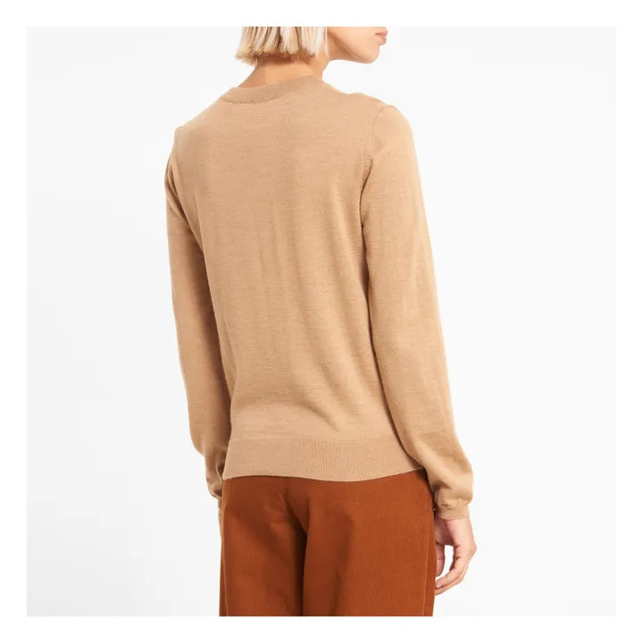 Suéter de Lana Merino Savannah | Beige chiné- Imagen del producto n°3