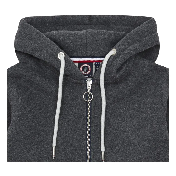 Kapuzen-Sweatshirt mit Reißverschluss | Anthrazit- Produktbild Nr. 1