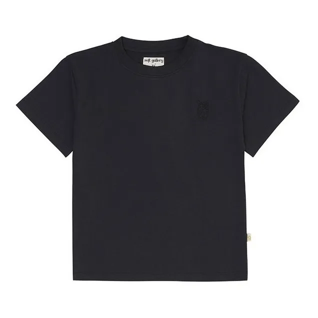 Camiseta de algodón orgánico Asger | Negro- Imagen del producto n°0