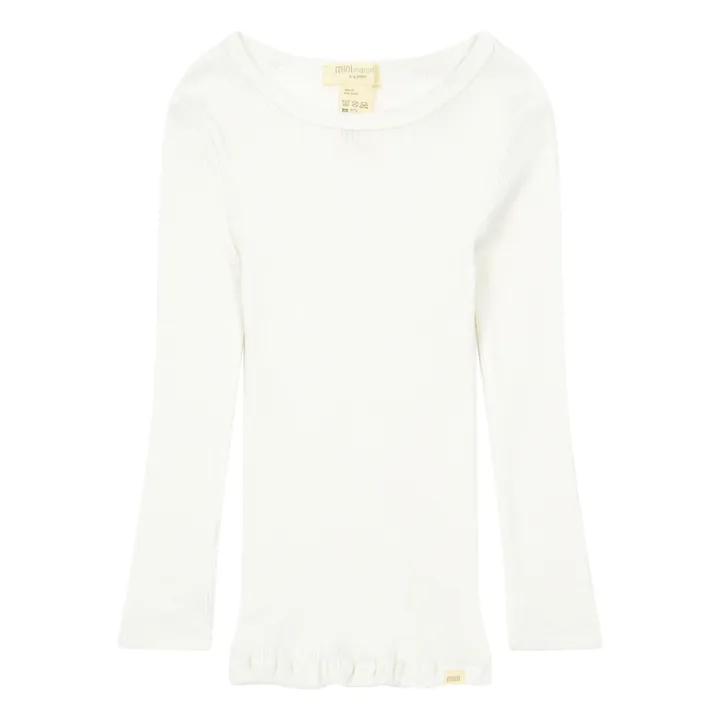 Camiseta Bergen de seda y algodón | Blanco Roto- Imagen del producto n°0