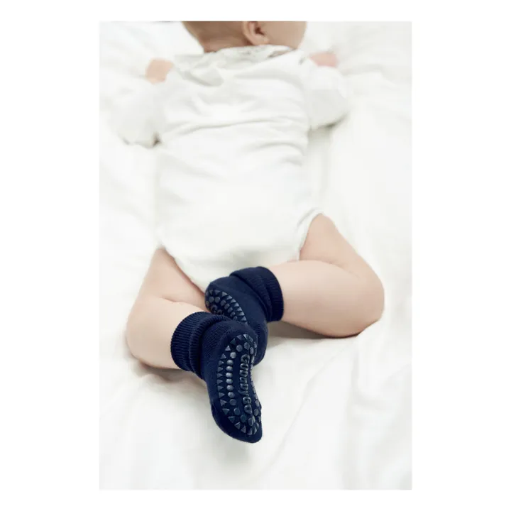 Non-Slip Cotton Socks | Navy blue- Product image n°3