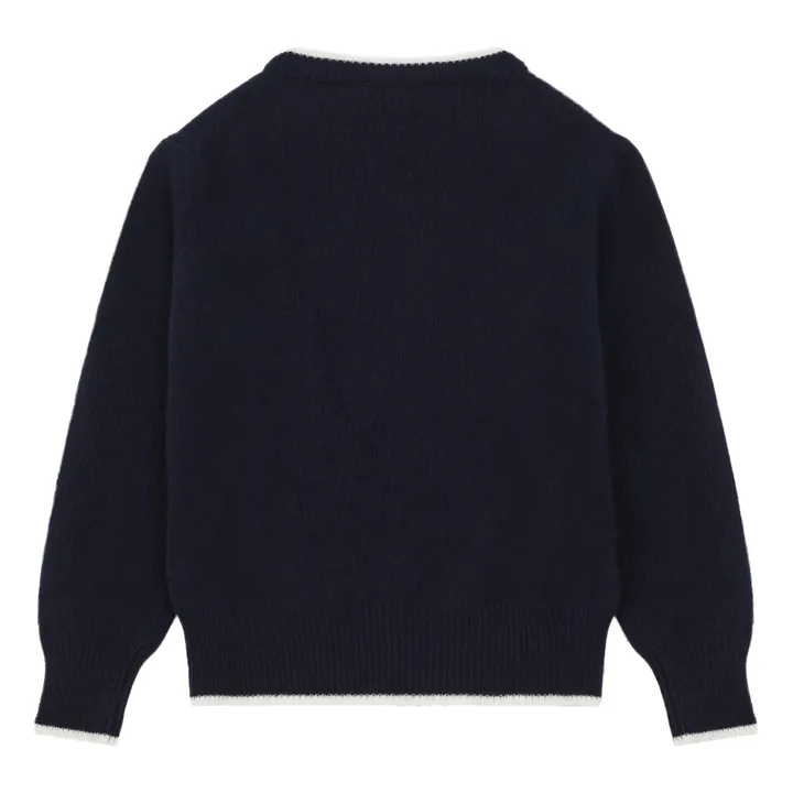 Suéter de Punto Girocollo | Azul Marino- Imagen del producto n°2