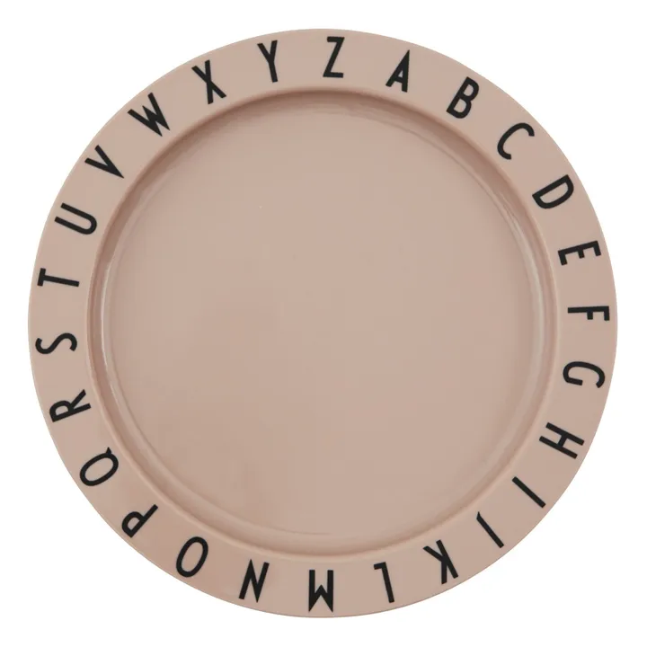 Eat & Learn plate | Pale pink- Product image n°0