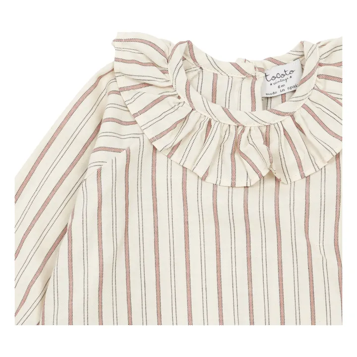 Gestreifte Baby-Bluse mit Rüschen | Seidenfarben- Produktbild Nr. 1
