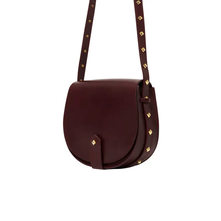 Mamour Leather Bag | Burgundy- Product image n°7