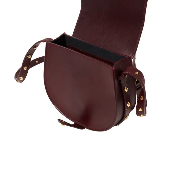 Mamour Leather Bag | Burgundy- Product image n°8