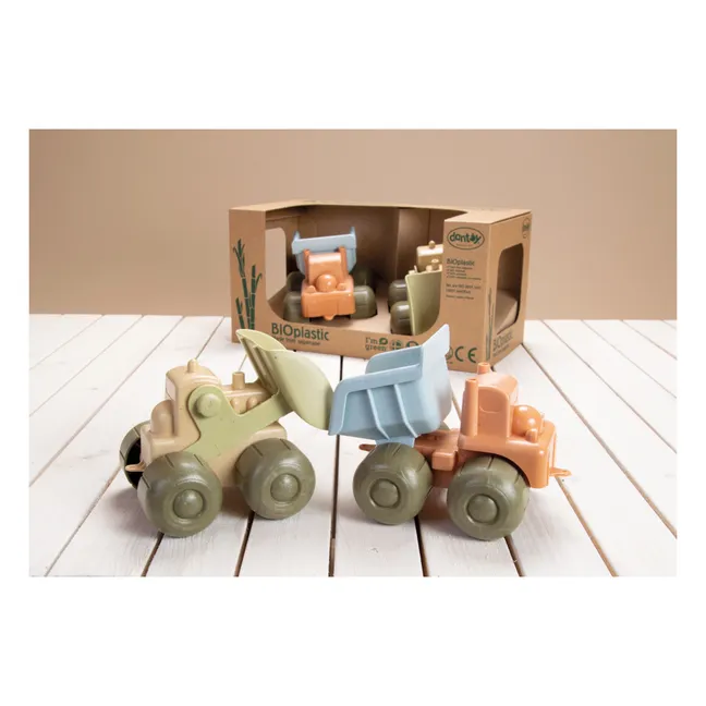 Camión excavadora de bioplástico