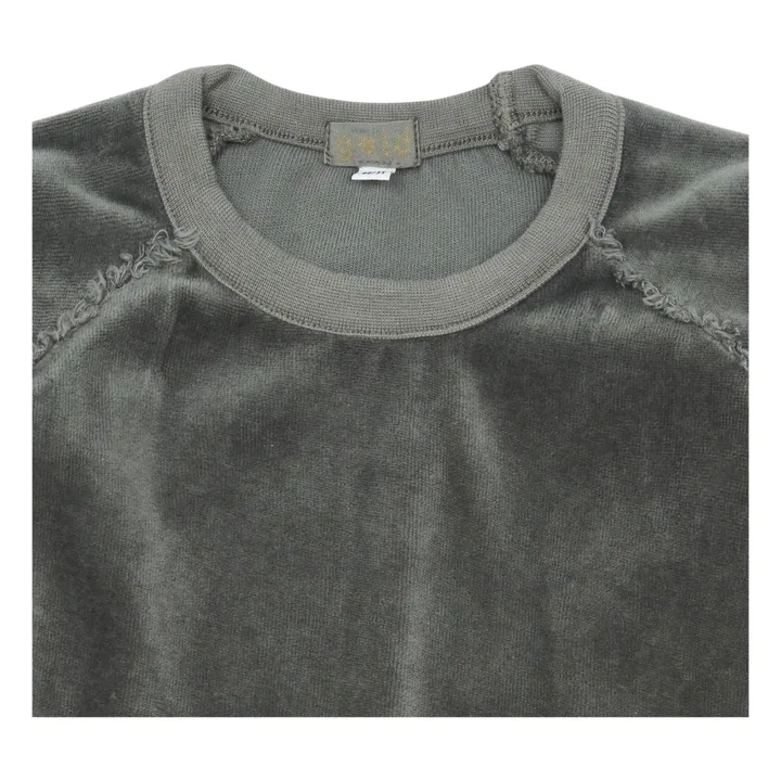 Sweat Eponge Coton Bio Sterre | Bleu gris- Image produit n°1