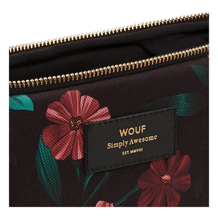 Black Flowers 13" and 14" Laptop Case- Product image n°2