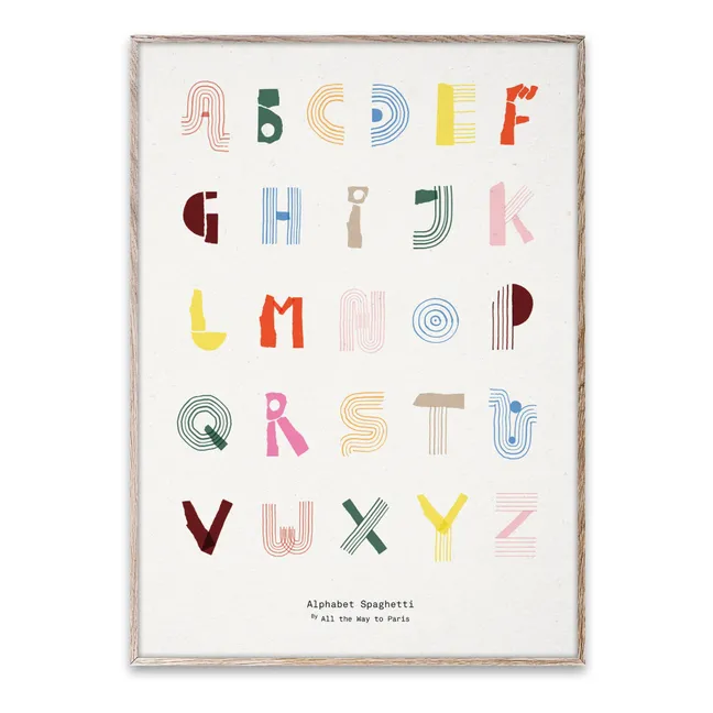 Alphabet Spaghetti Poster