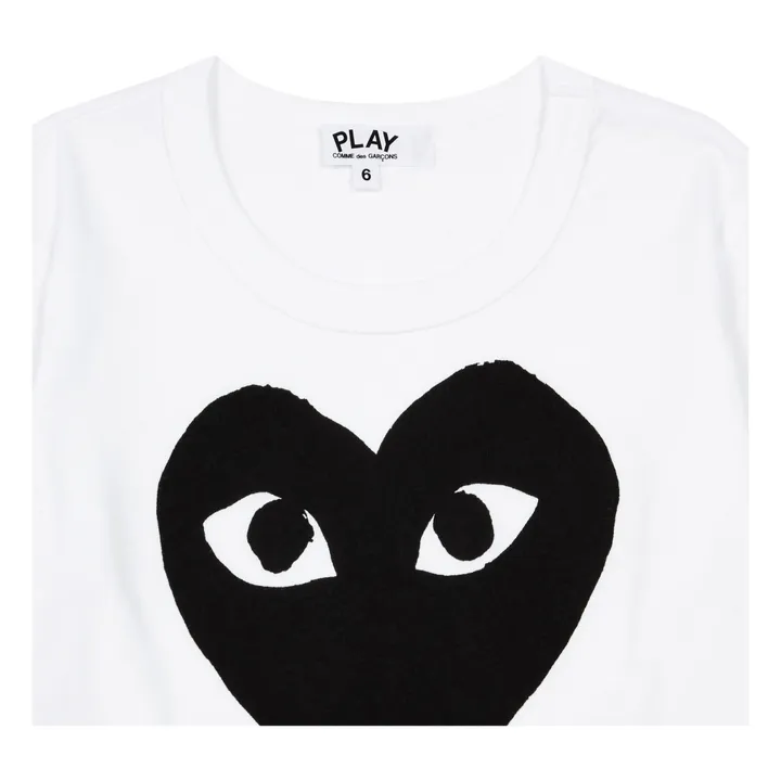 Camiseta Play Kids Corazón Negro | Blanco- Imagen del producto n°1