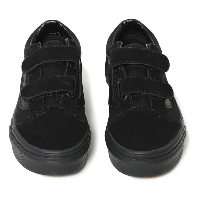 Zapatillas con Velcros Total Black Old Skool | Negro