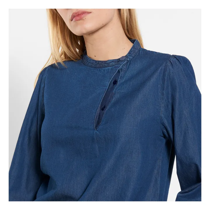 Camisa asimétrica | Azul- Imagen del producto n°4