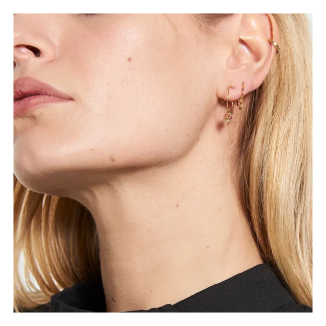 Suzie Hoop Earrings | Pink