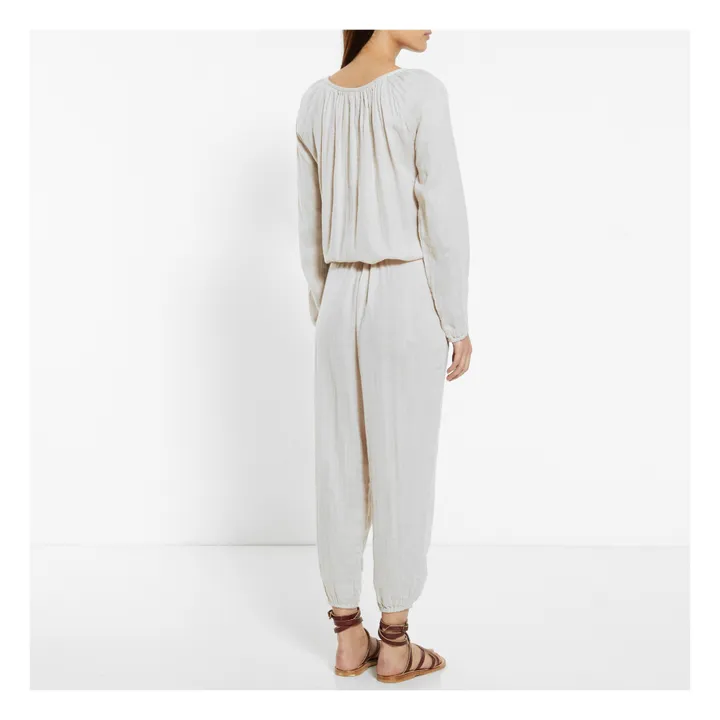 Naia Buttoned Jumpsuit - Women's Collection | Powder pink- Product image n°2