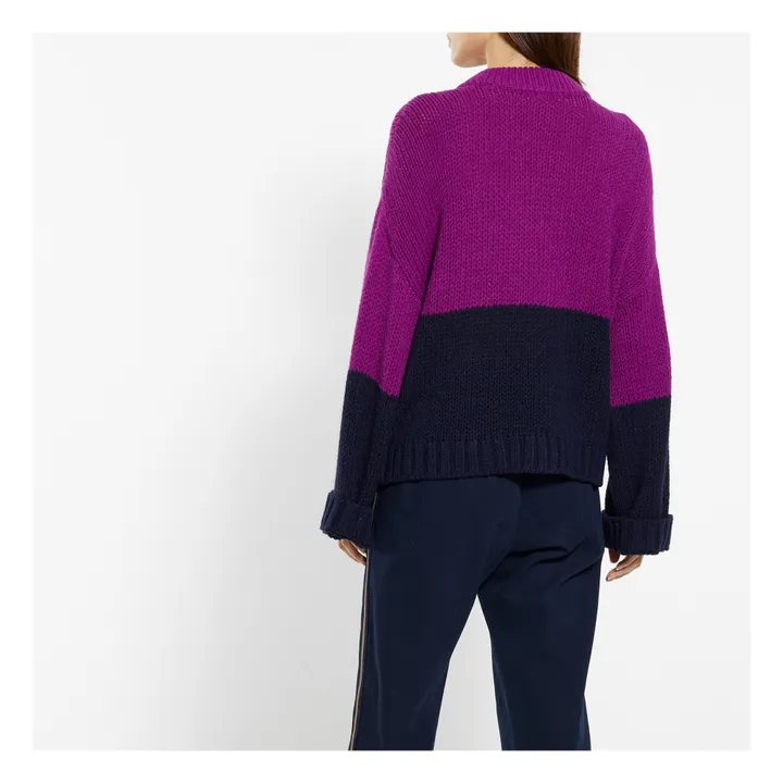 Round Neck Jumper | Purple- Product image n°3