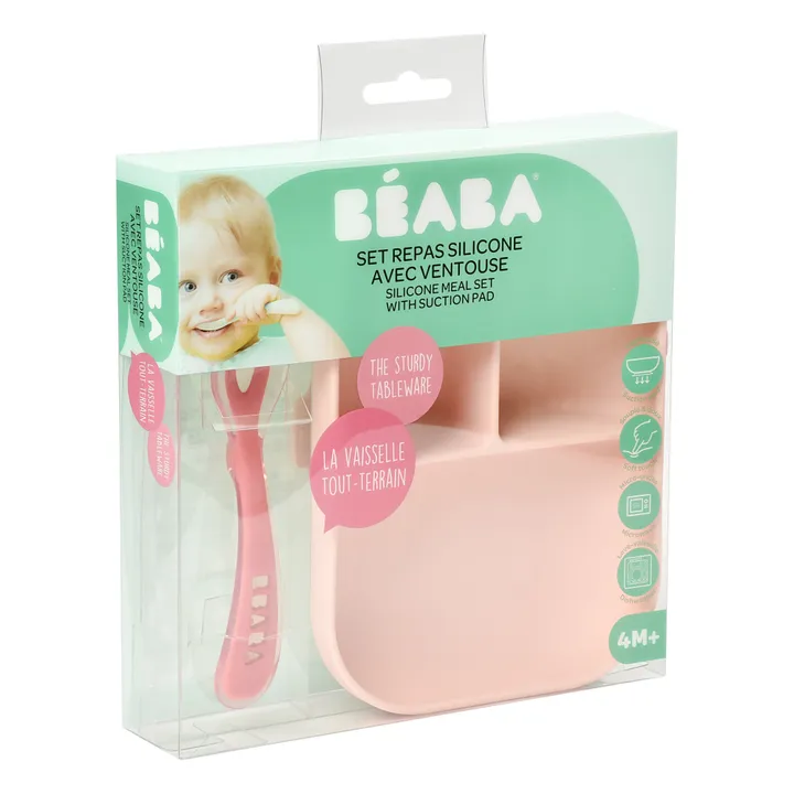 Coffret repas en silicone | Rose- Image produit n°5