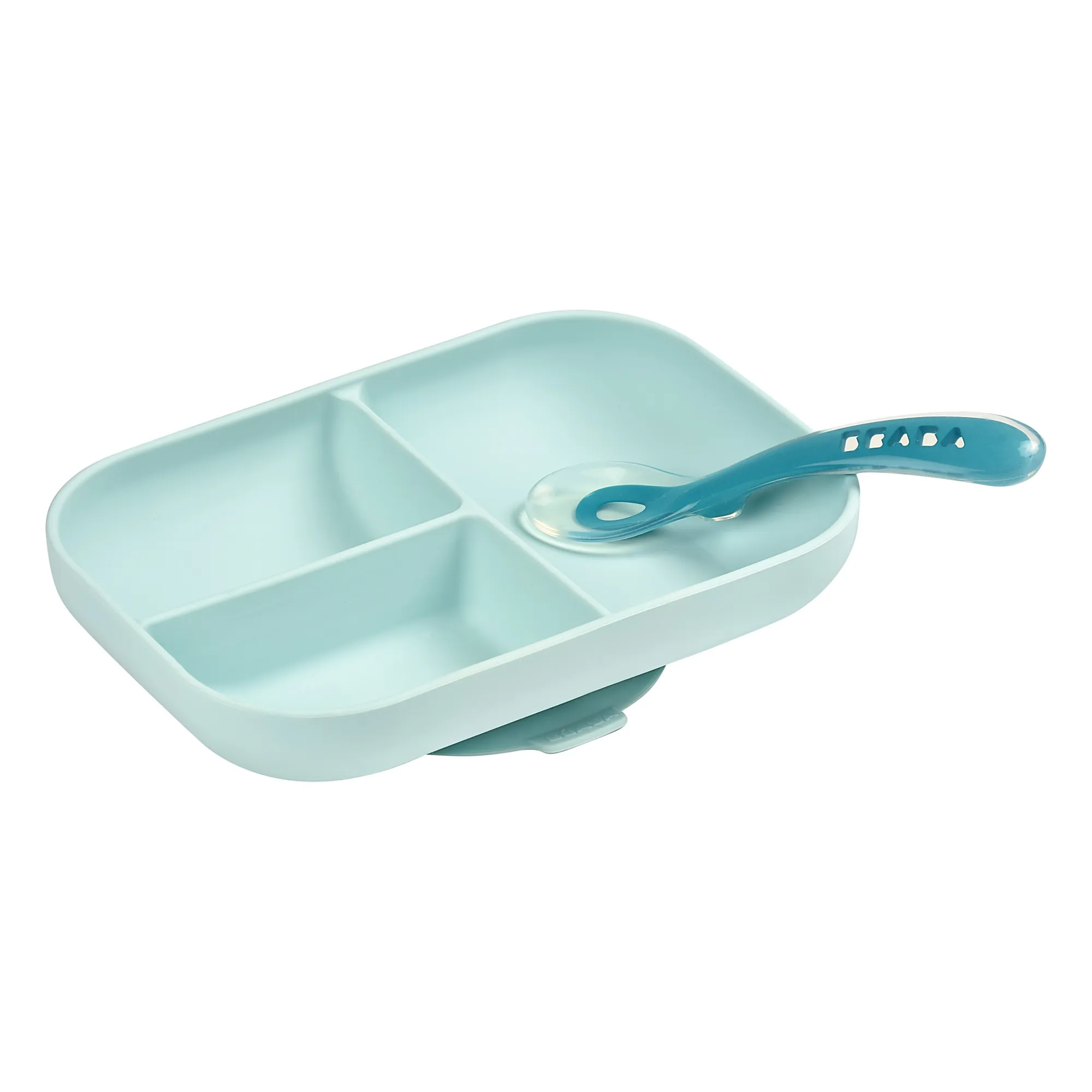 Béaba Blue Silicon Meal Set