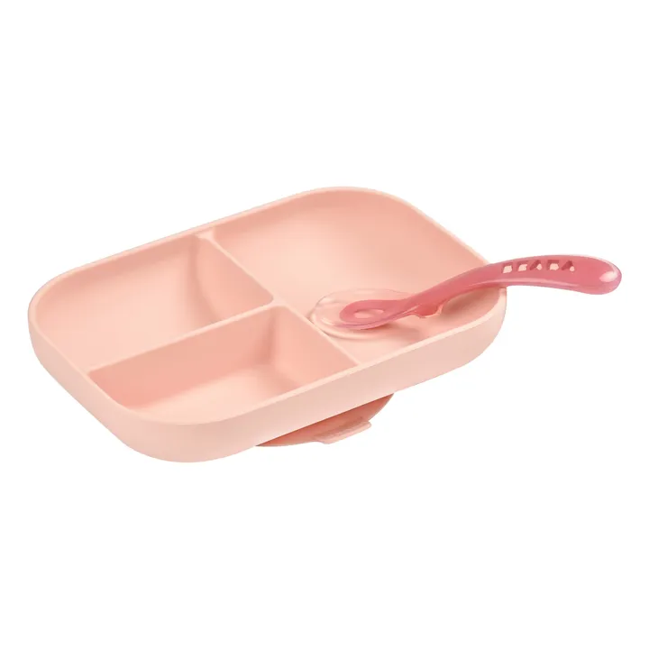 Coffret repas en silicone | Rose- Image produit n°0