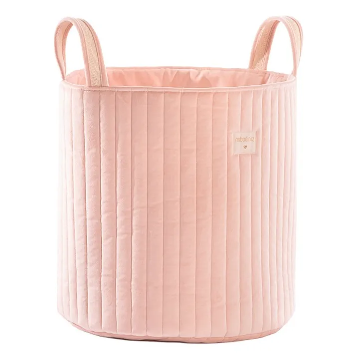 Velvet Storage Basket | Pink- Product image n°0