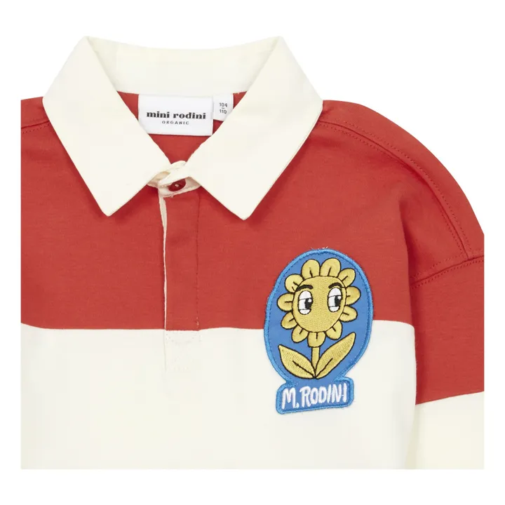 Organic Cotton Rugby Polo | Red- Product image n°2
