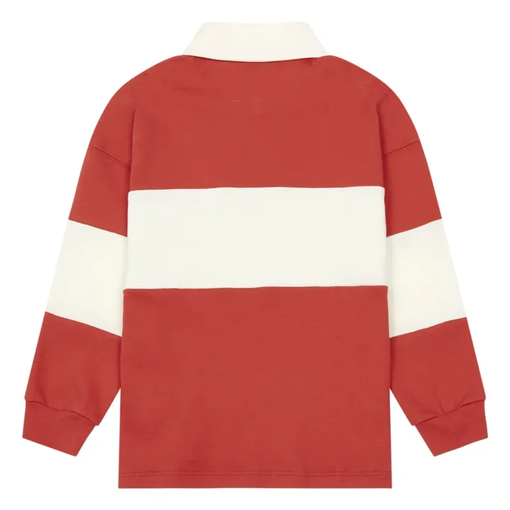 Organic Cotton Rugby Polo | Red- Product image n°3