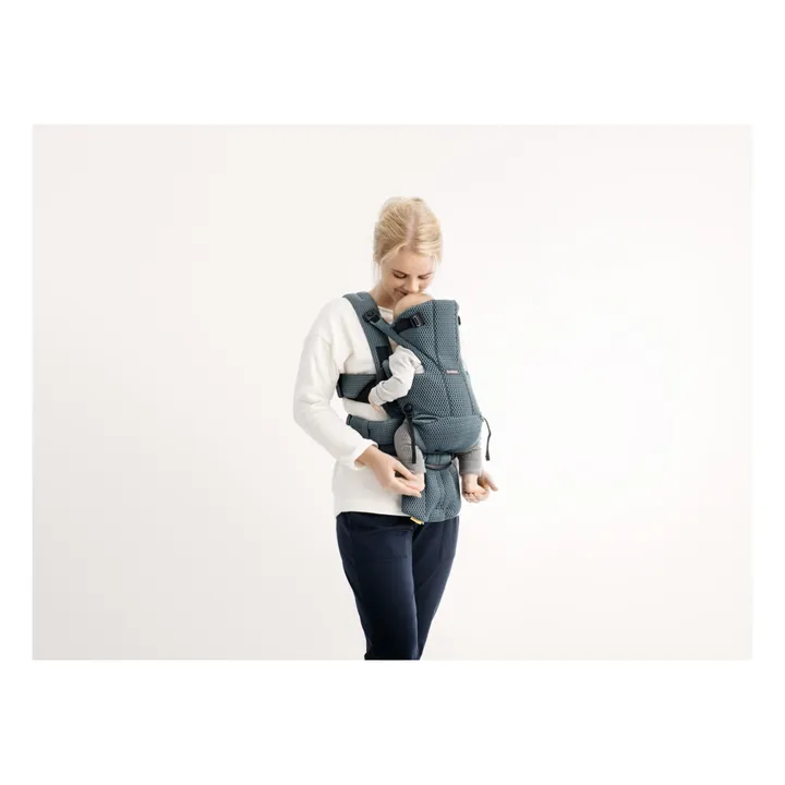 Mochila portabebés Move de malla 3D | Verde Gris- Imagen del producto n°2