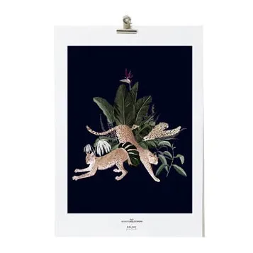 Jungle N°22 A4 Poster | Navy blue- Product image n°0