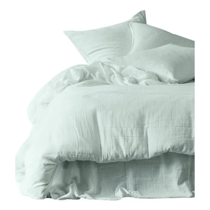 Dili Cotton Voile Pillowcase | Celadon- Product image n°1